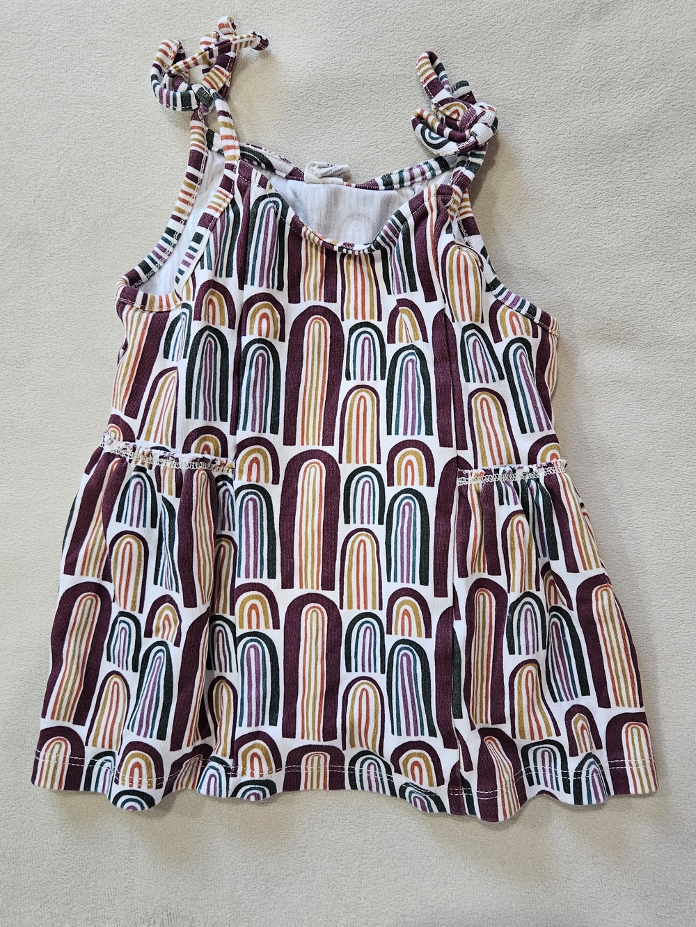Kate Quinn Girls Rainbow Arch Tank Dress -3T